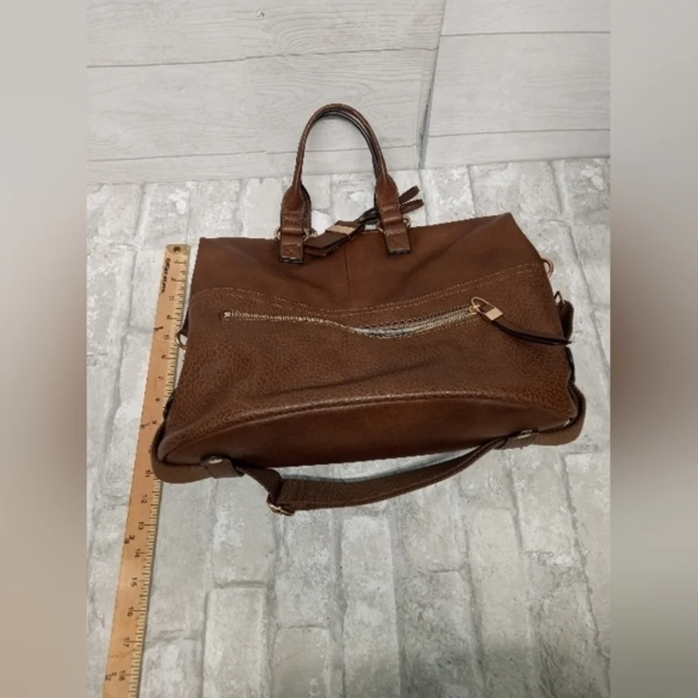 Brown‎ Leather Unbranded Shoulder Bag